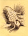 Michael Hensley Drawings, Human Hands 2